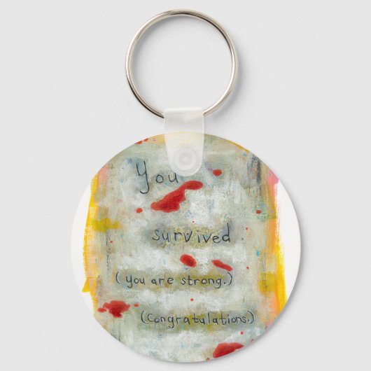 Herstel van overleving hoop op trauma sleutelhanger (Voorkant)