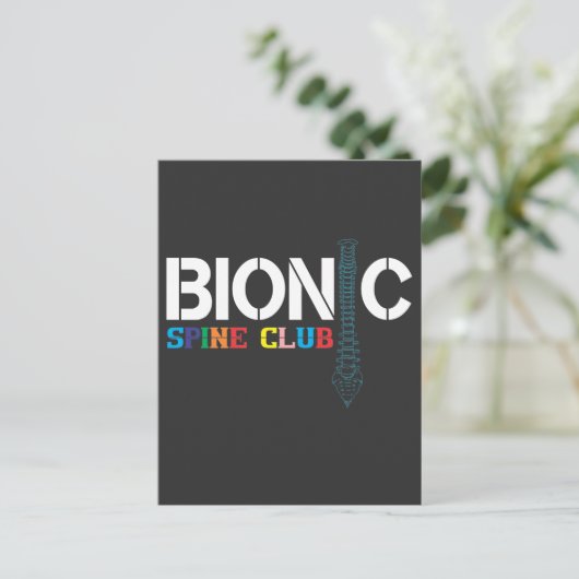 Herstel van wervelkolomchirurgie Spinale fusie Rug Briefkaart (Staand voorkant)