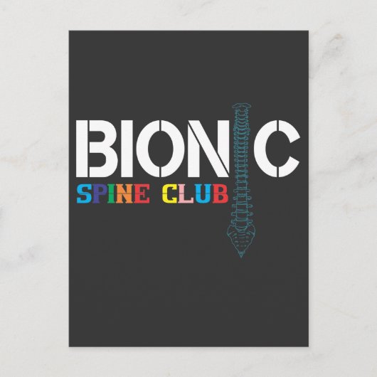 Herstel van wervelkolomchirurgie Spinale fusie Rug Briefkaart (Voorkant)