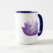 Herstel vernieuwen Paarse Lotus Flower opnieuw Mok (Voorkant rechts)