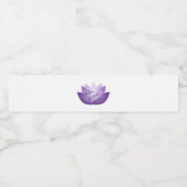 Herstel vernieuwen Paarse Lotus Flower opnieuw Waterfles Etiket (Enkel label)