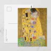 Herstelbare Gustav Klimt de Kiss Art Nouveau Briefkaart (Voorkant / Achterkant)