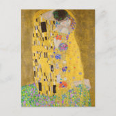 Herstelbare Gustav Klimt de Kiss Art Nouveau Briefkaart (Voorkant)