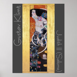 Herstelbare Judith II Gustav Klimt Art Nouveau Poster