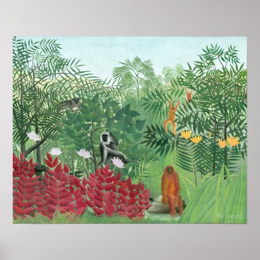 Herstelbare kleuren-Henri Rousseau - Kunst met tro Poster (Voorkant)