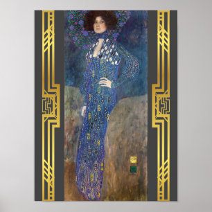 Herstelbare Klimt Emilie Floge Art Nieuw schildere Poster