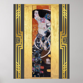 Herstelbare Klimt Judith Salome Art Nouveau Deco Poster