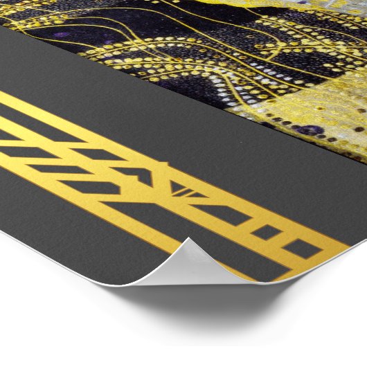 Herstelbare Klimt Water Serpents Art Poster (Hoek)