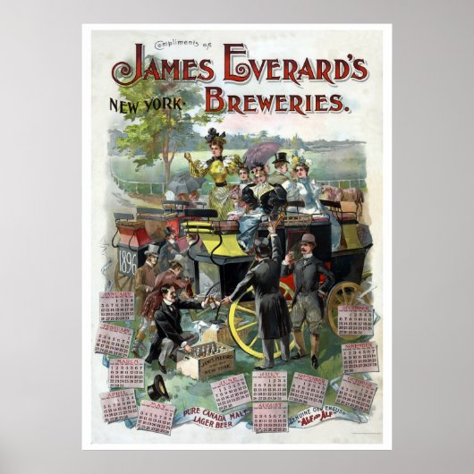 Herstelbare  New York Brewery kalender Poster (Voorkant)