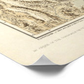 Herstelbare omtrek van het meer van Bonneville Poster (Hoek)