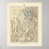 Herstelbare omtrek van het meer van Bonneville Poster (Voorkant)