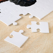 Herstelbare oude rode trekker legpuzzel (Zijkant)