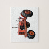 Herstelbare oude rode trekker legpuzzel (Verticaal)