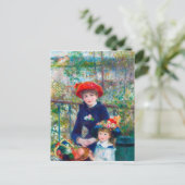 Herstelbare Renoir Twee zussen op het Terrace Artw Briefkaart (Staand voorkant)