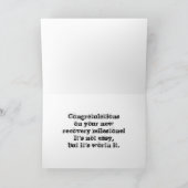 Herstelbare Sober Card Kaart (Binnen)