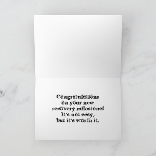 Herstelbare Sober Card Kaart (Binnen)