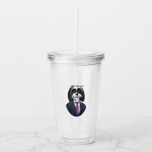 Herstelbare tumbler acryl drinkbeker (Voorkant)