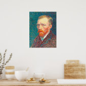 Herstelbare Vibrant Vincent Van Gogh Self Portret Poster (Keuken)