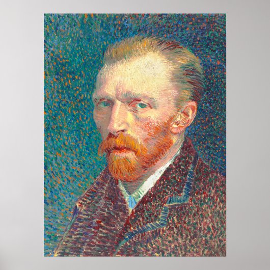 Herstelbare Vibrant Vincent Van Gogh Self Portret Poster (Voorkant)