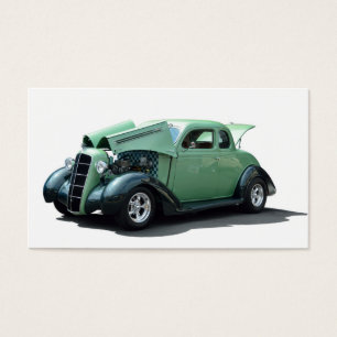 Herstelbare Vintage-auto Visitekaartjes