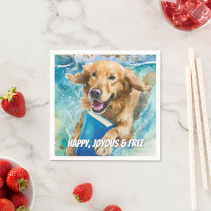 Hersteld Honden Big Book Herstel Aangepaste teks Servet