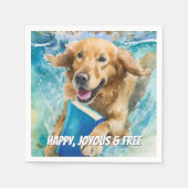 Hersteld Honden Big Book Herstel | Aangepaste teks Servet (Voorkant)