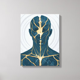 Herstelde I A – Genezende en evenwichtige kunst Canvas Afdruk