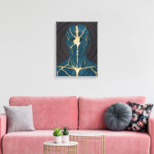 Herstelde I B – Healing en Balance Kunst Canvas Afdruk (Insitu (Woonkamer))