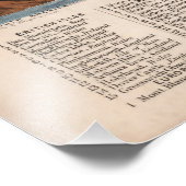  herstelde Mountain Height Infographic, 1850 Foto Afdruk (Hoek)