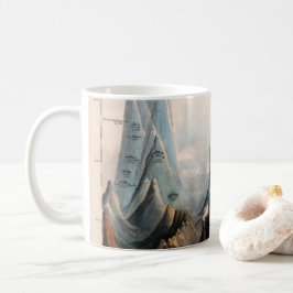  herstelde Mountain Height Infographic, 1850 Koffiemok