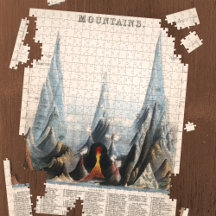  herstelde Mountain Height Infographic, 1850