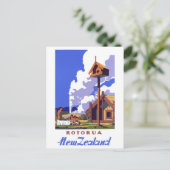 Herstelde Poster van de Reis van Nieuw Zeeland het Briefkaart (Staand voorkant)