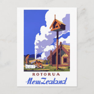Herstelde Poster van de Reis van Nieuw Zeeland het Briefkaart
