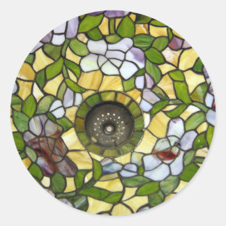 Herstelde Tiffany Lamp 2 Ronde Sticker