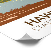 Herstelgebied van Hawk Springs Wyoming  Poster (Hoek)