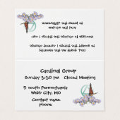 herstelgroepnummerkaart visitekaartje (Buitenkant ongevouwen)