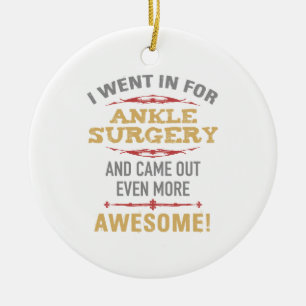 Herstelhumor enkeloperatie keramisch ornament