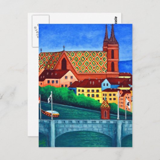 Hersteling Bazel door Briefkaart Lisa Lorenz (Voorkant / Achterkant)