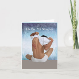 Herstelkaart Gordelroos Man met Uitslag Bedankkaart