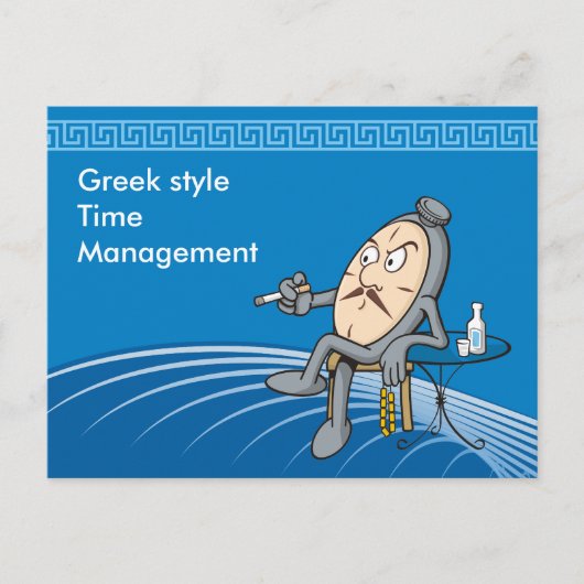 Herstelklok Briefkaart (Voorkant)