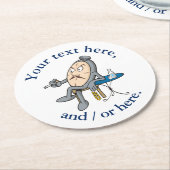 Herstelklok Ronde Kartonnen Onderzetter (Gebogen)