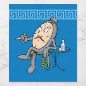 Herstelklok Wijn Etiket (Enkel label)