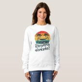 Herstellende workaholic | Fun vakantie sweatshirt (Voorkant volledig)