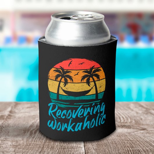 Herstellende workaholic | Grappige vakantieblik ko Blikjeskoeler