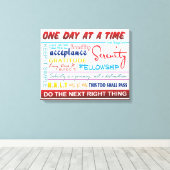 herstellogans canvas afdruk (Insitu (Houten vloer))