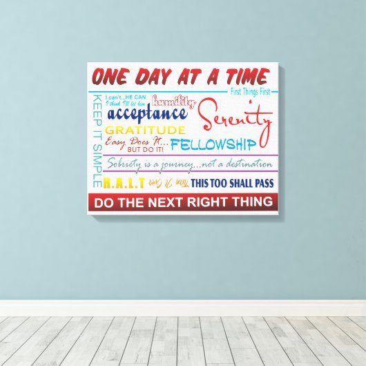 herstellogans canvas afdruk (Insitu (Houten vloer))