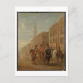Herstelproces van Charles II op Cheapside Briefkaart (Voorkant)