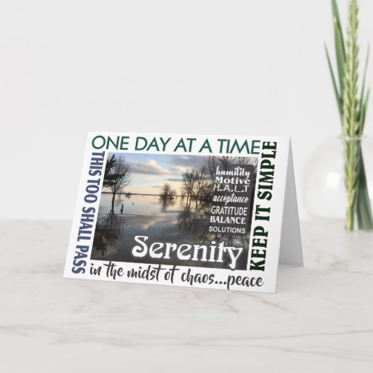 Herstelslogan Serenity Card 25 Kaart (Voorkant)