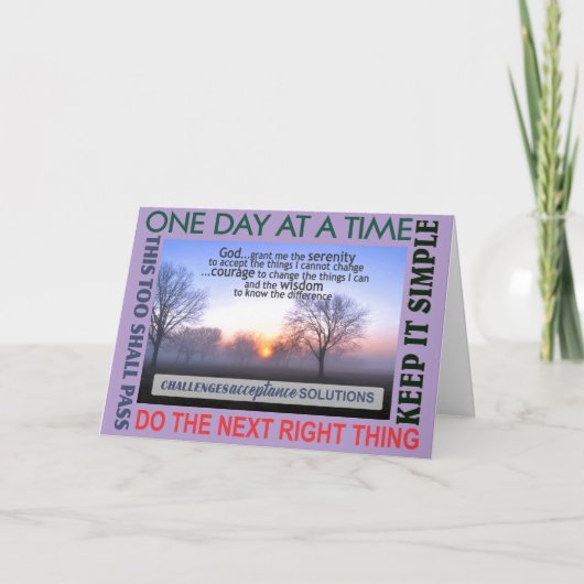 herstelslogan-verstandskaart 25 kaart (Voorkant)