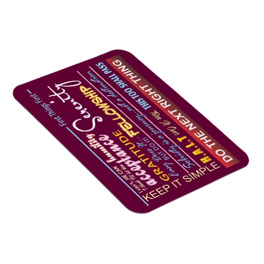 herstelslogans 20 magneet (Rechterzijde)